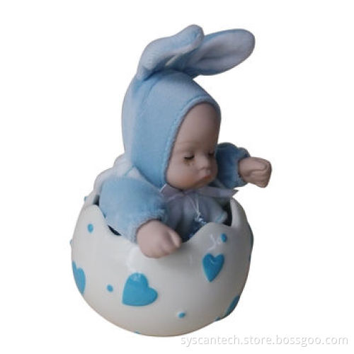 Cute music doll/ceramic head, hands and foots/high quality/mechanic music movement insideNew